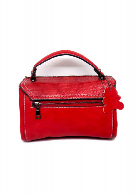 Red Color Artificial leather  Party Purse
