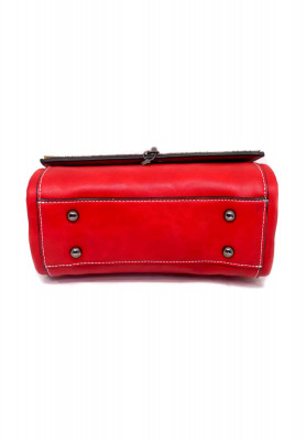 Red Color Artificial leather  Party Purse