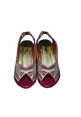 Maroon Dorse Heel Shoes