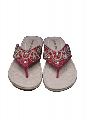 Maroon Flat Heel Shoes