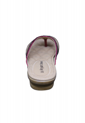 Maroon Flat Heel Shoes