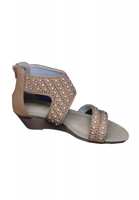 Cream Colored Box Heel Shoes