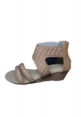 Cream Colored Box Heel Shoes