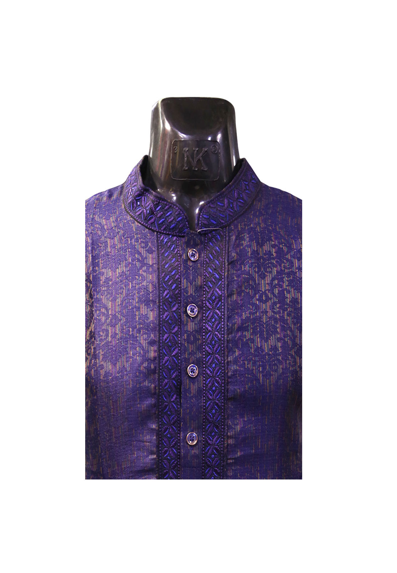 Blue Colored Katan Panjabi