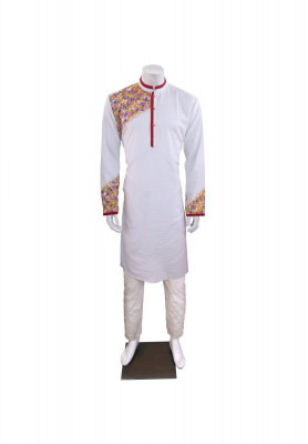 White Cotton Panjabi