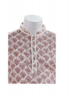 Off White Cotton Panjabi
