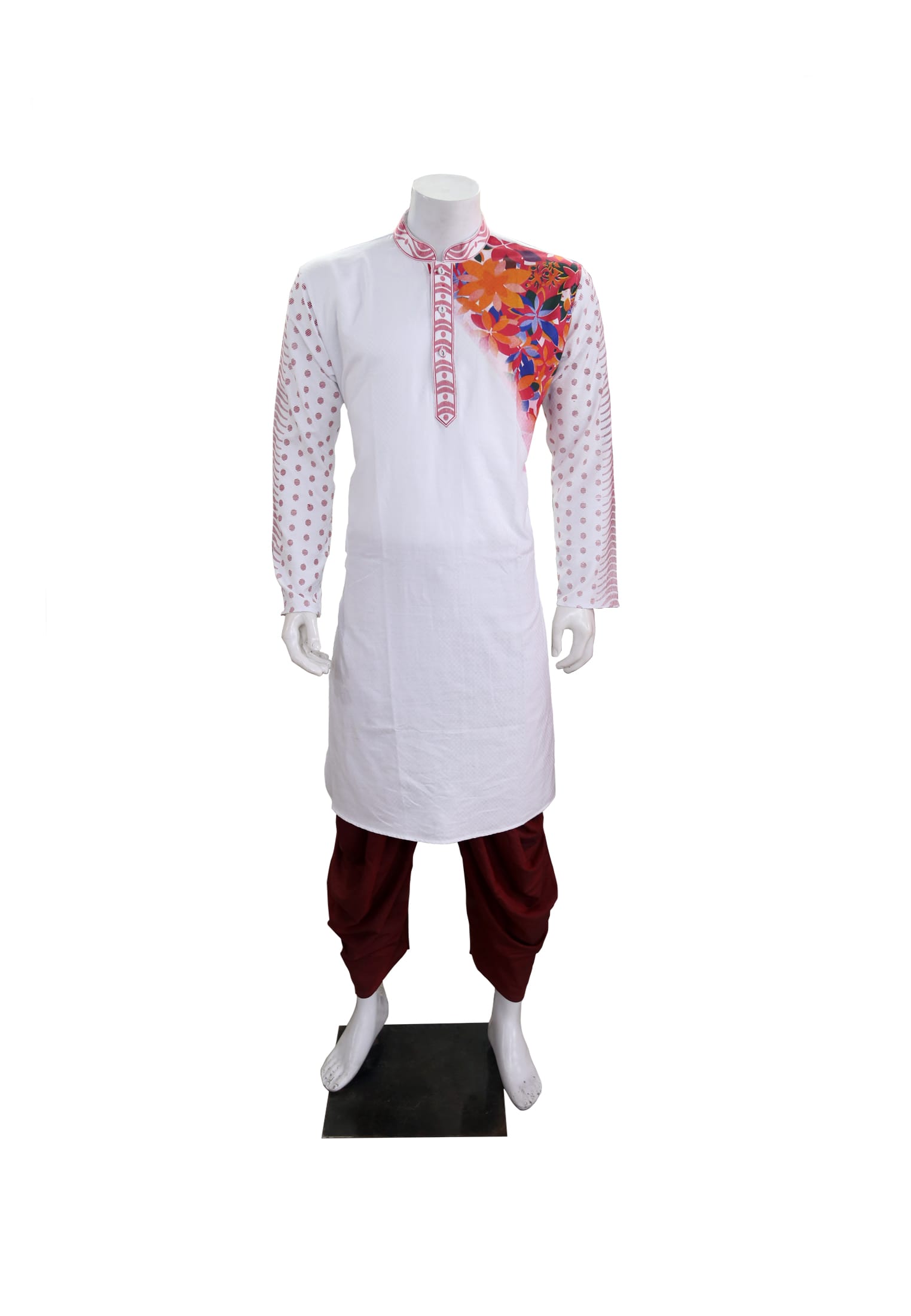 Block Print Cotton Panjabi