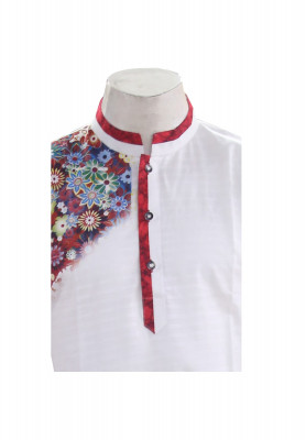 Block Printed Cotton Panjabi