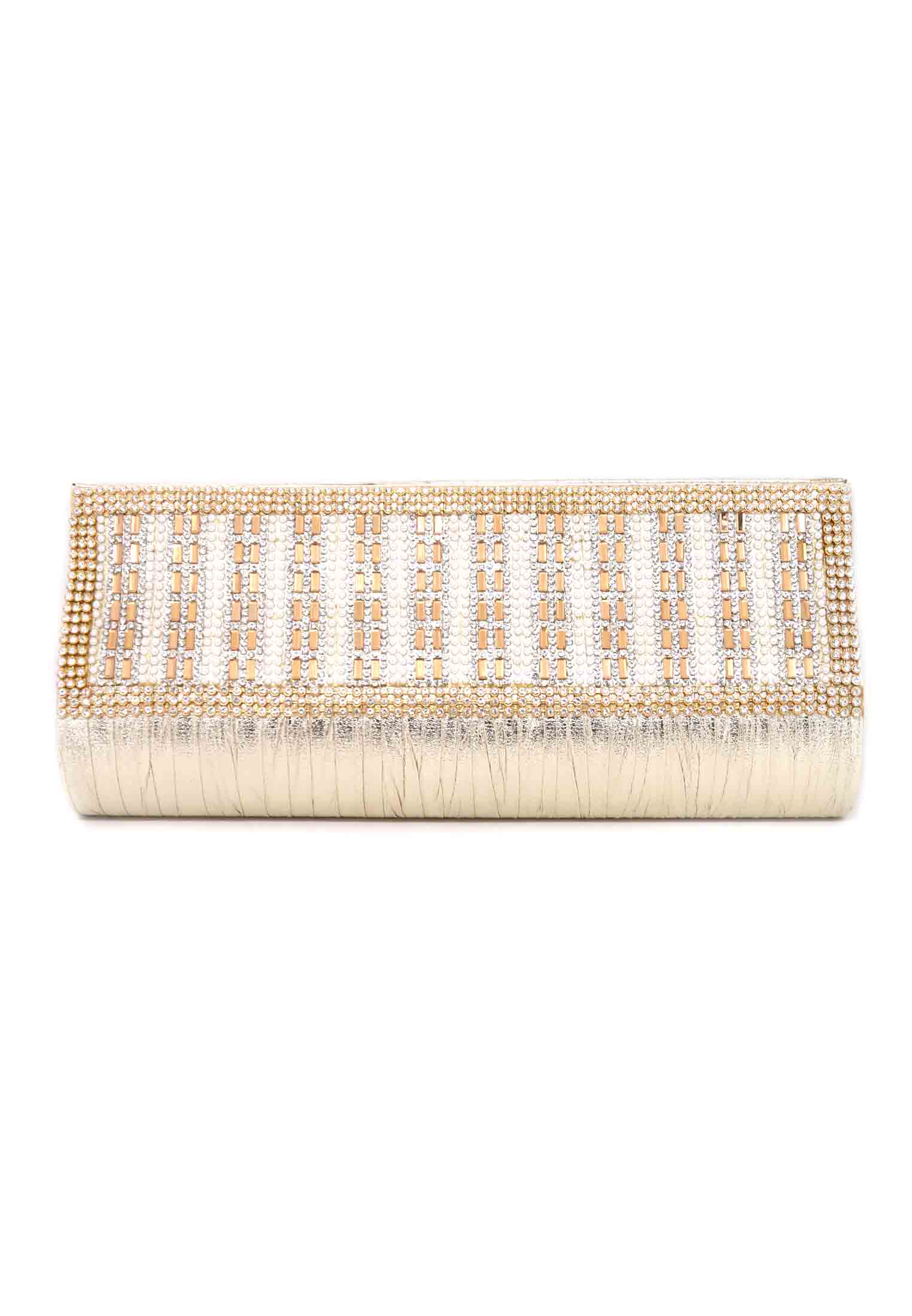 Golden Colored Artificial Leather Purse