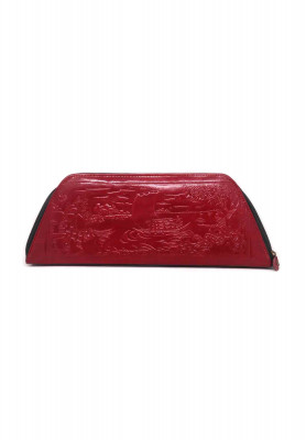 Maroon Leather Purse