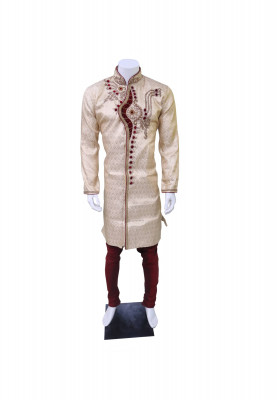 Golden Velvet Sherwani