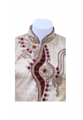 Golden Velvet Sherwani