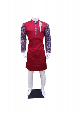 Maroon Shatton Indian Panjabi