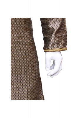 Deep Coffee Colored Silk Panjabi