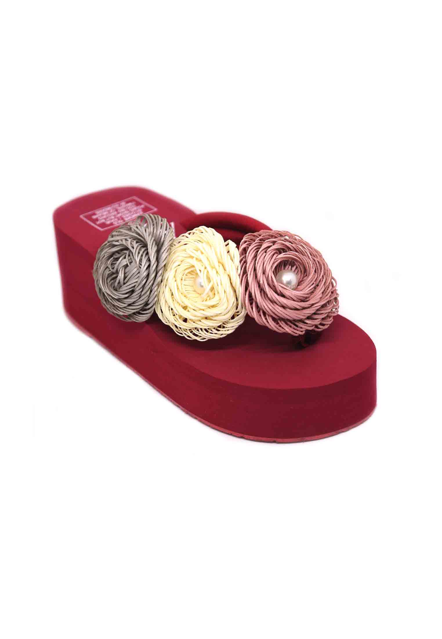 Maroon High Heel Shoe
