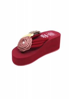 Maroon High Heel Shoe