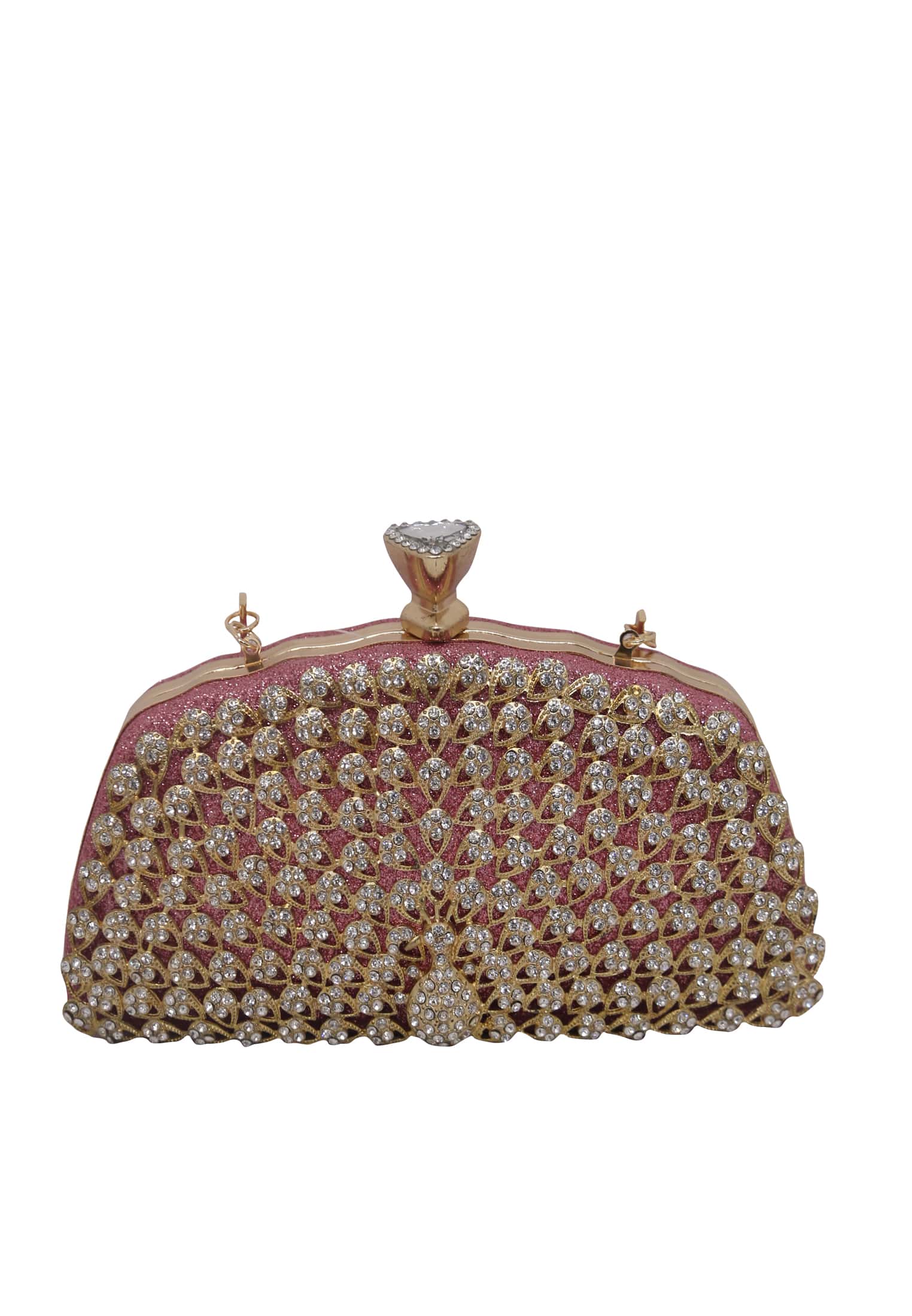 Glittering Pink Bridal Purse