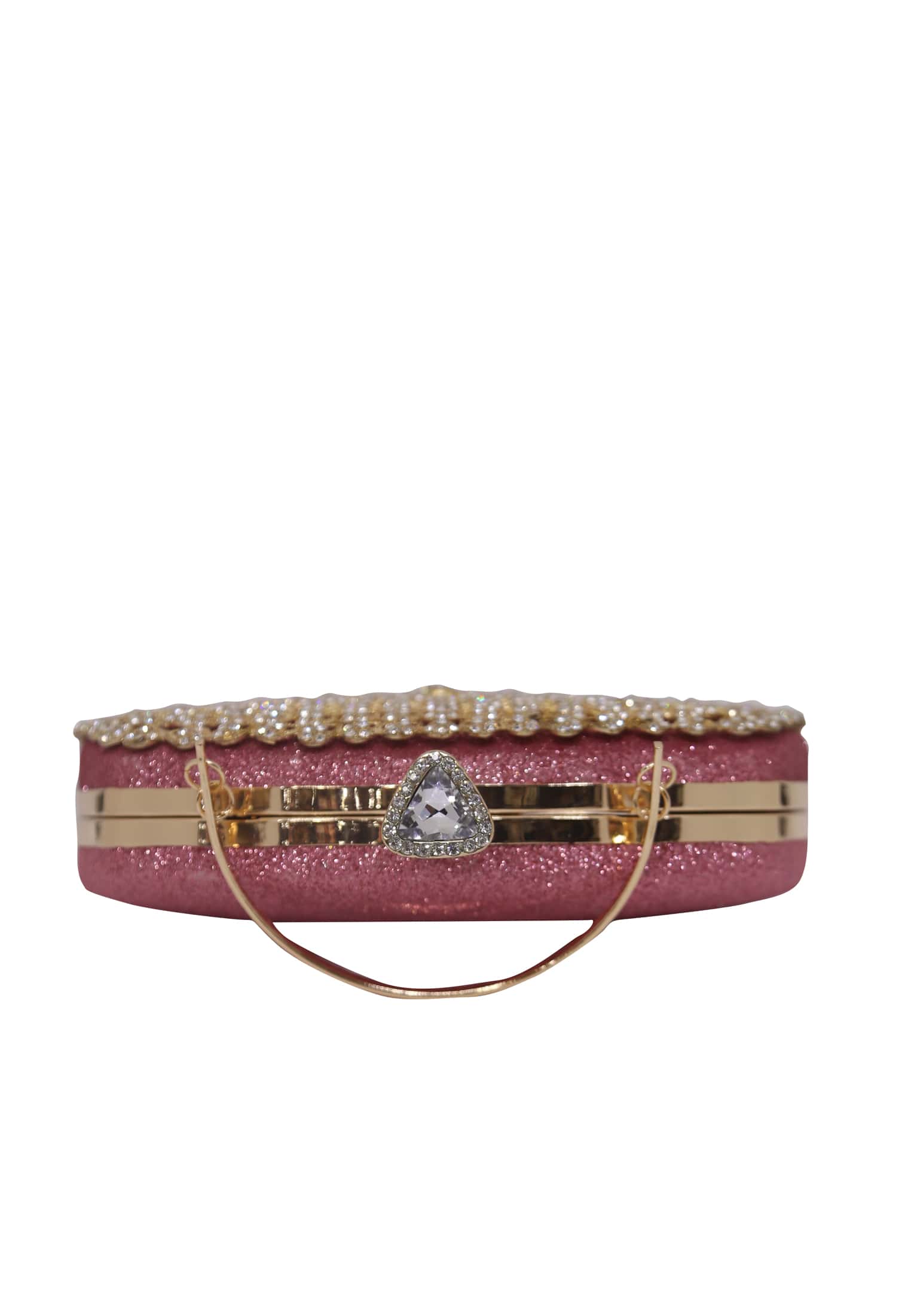 Glittering Pink Bridal Purse