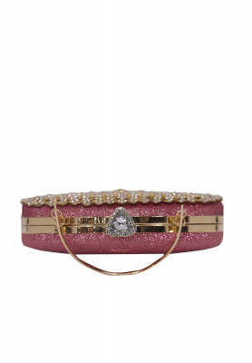 Glittering Pink Bridal Purse