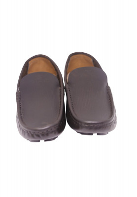 Black Pure Leather Loafer