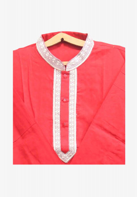 Embroidered Ball Print Panjabi