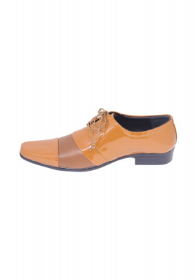 Mustard Pattern Leather Gents Shoe