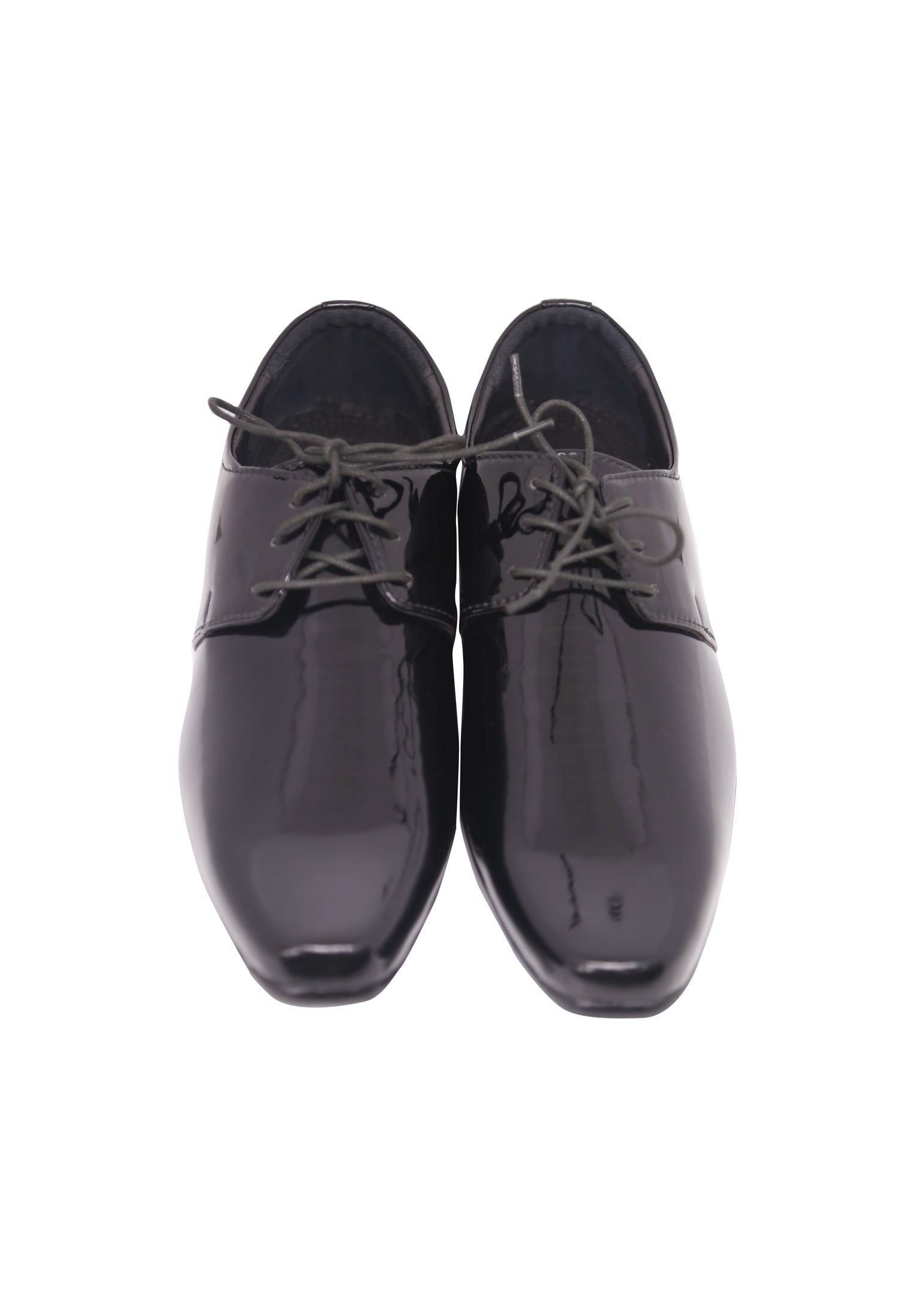 Black Shining Pattern Leather Gents Shoe