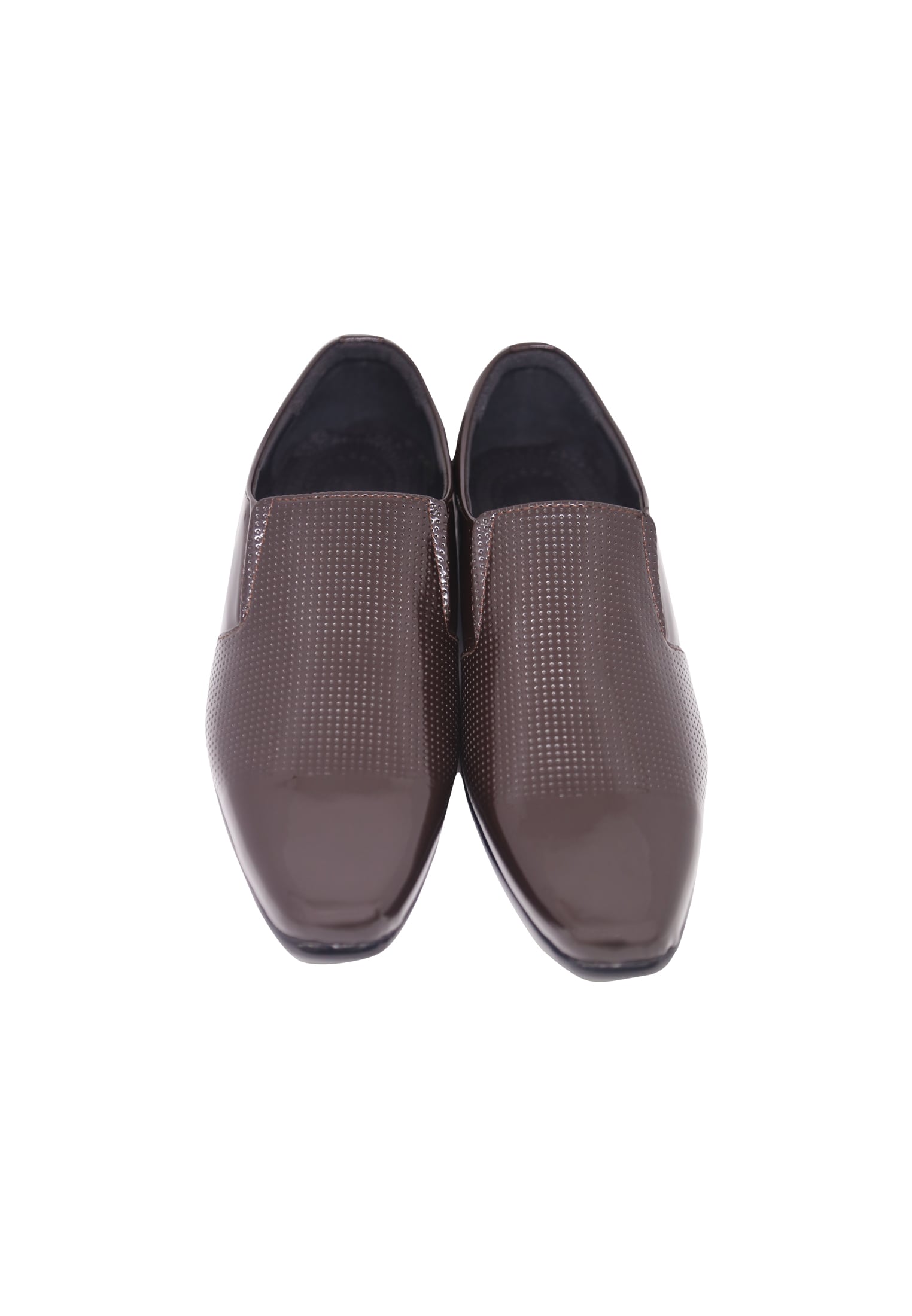 Chocolate Colored Pattern Leather Gents Shoe