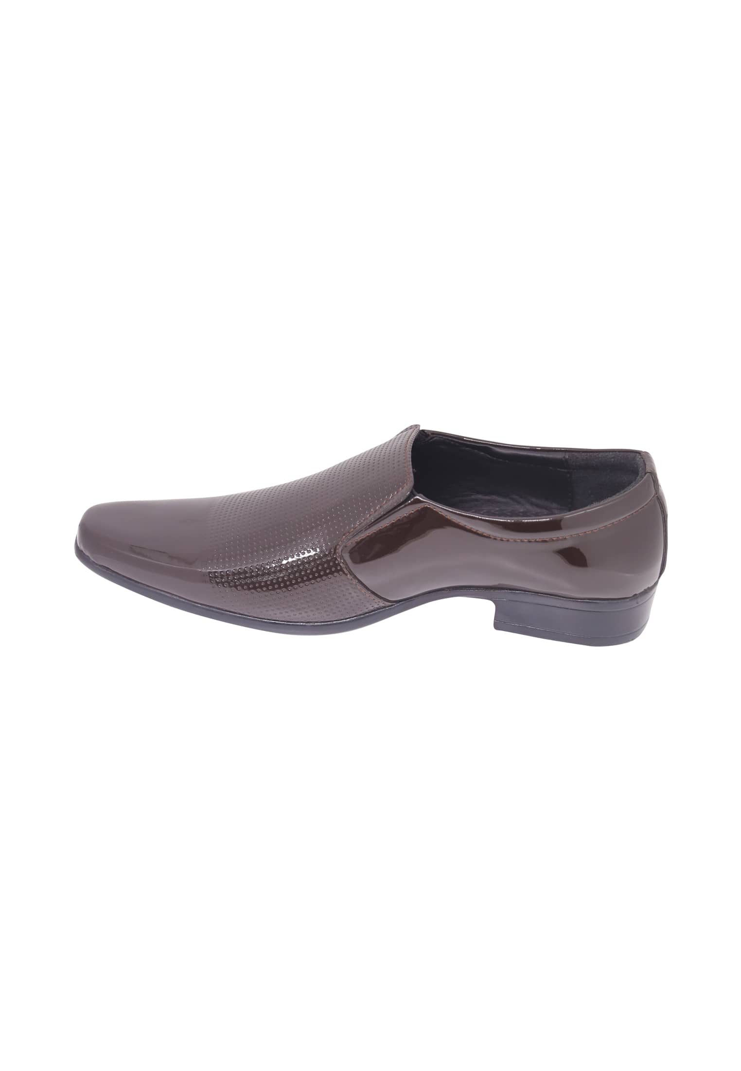 Chocolate Colored Pattern Leather Gents Shoe