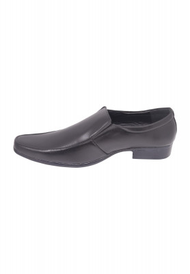 Black Shining Artifical Leather Gents Shoe