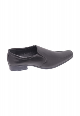 Black Shining Artifical Leather Gents Shoe