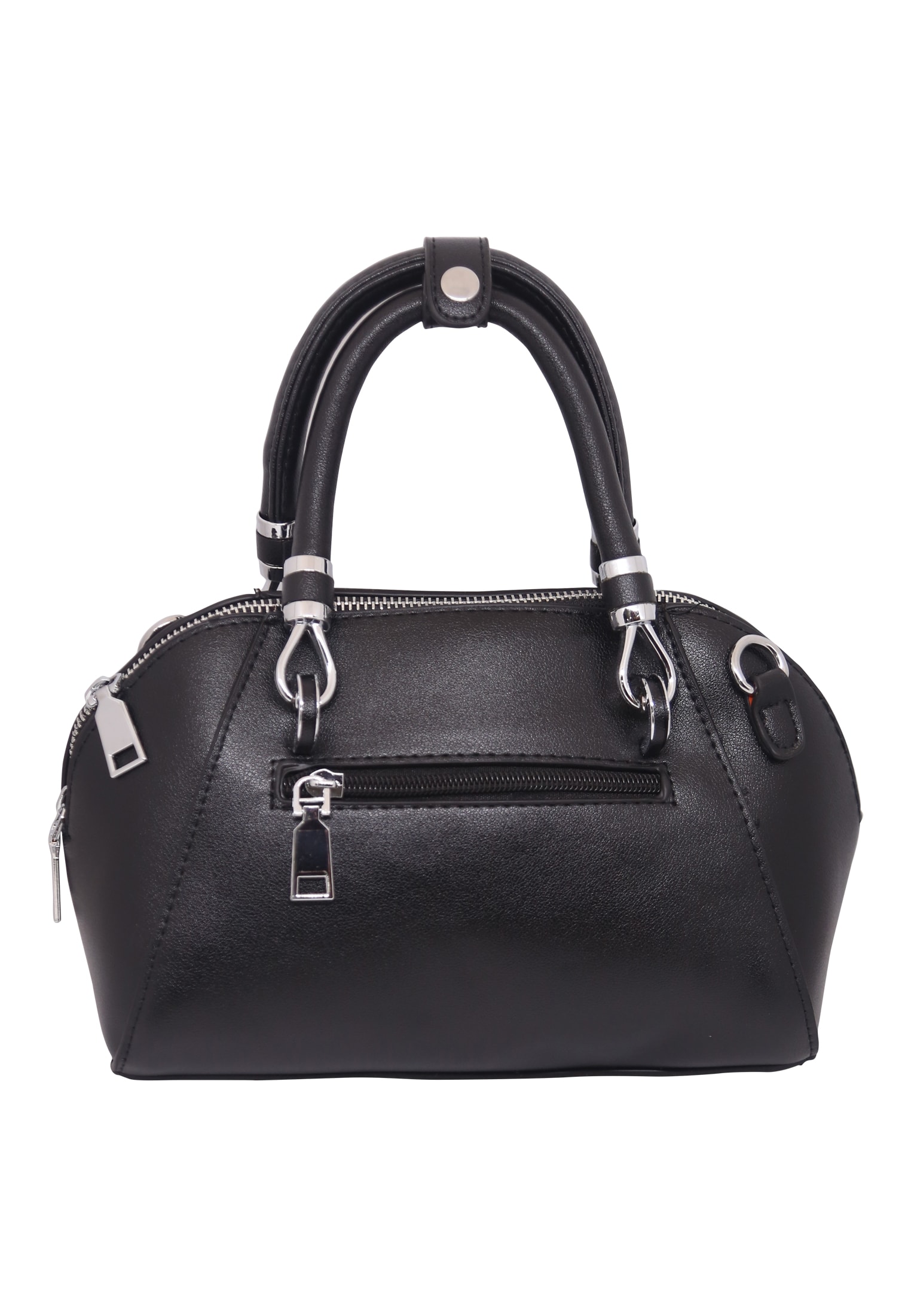 Black Ladies Bag with Floral Design