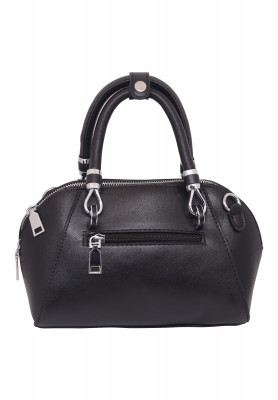 Black Ladies Bag with Floral Design