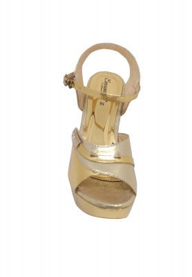 Golden colored High heel