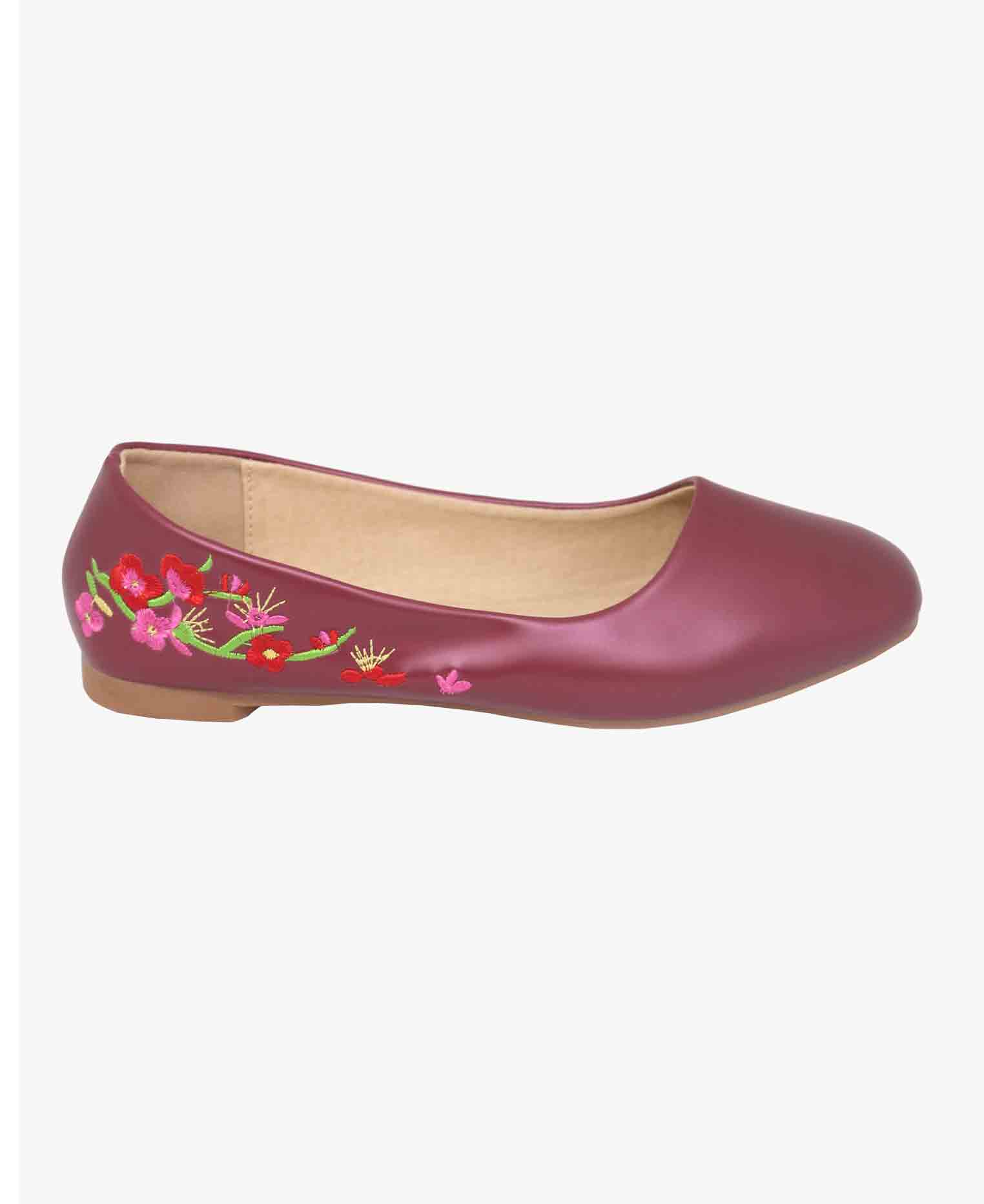 Maroon Colored Pump Shoe for Women