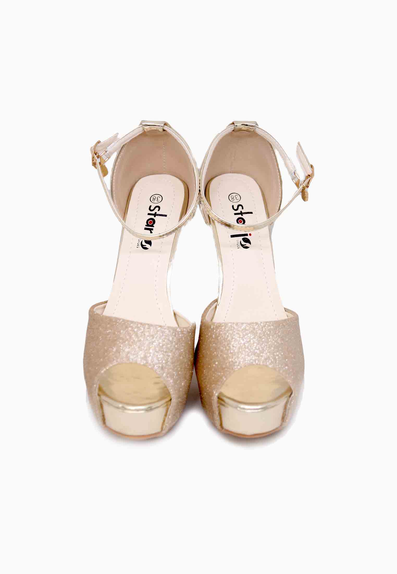 Golden High Pencil Heel  