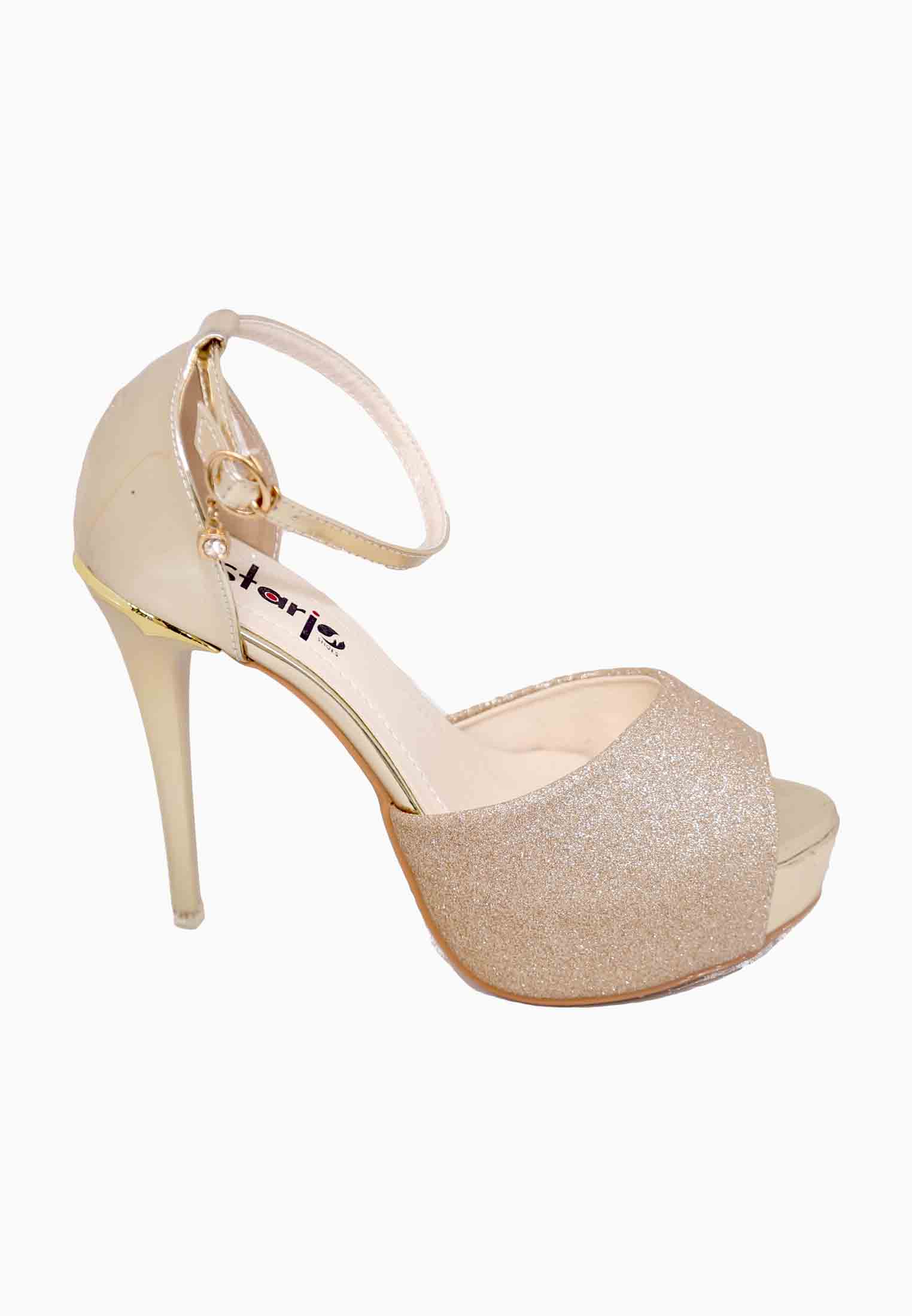 Golden High Pencil Heel  