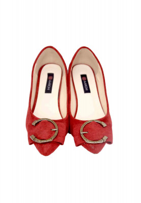 Light Maroon Box Heel 