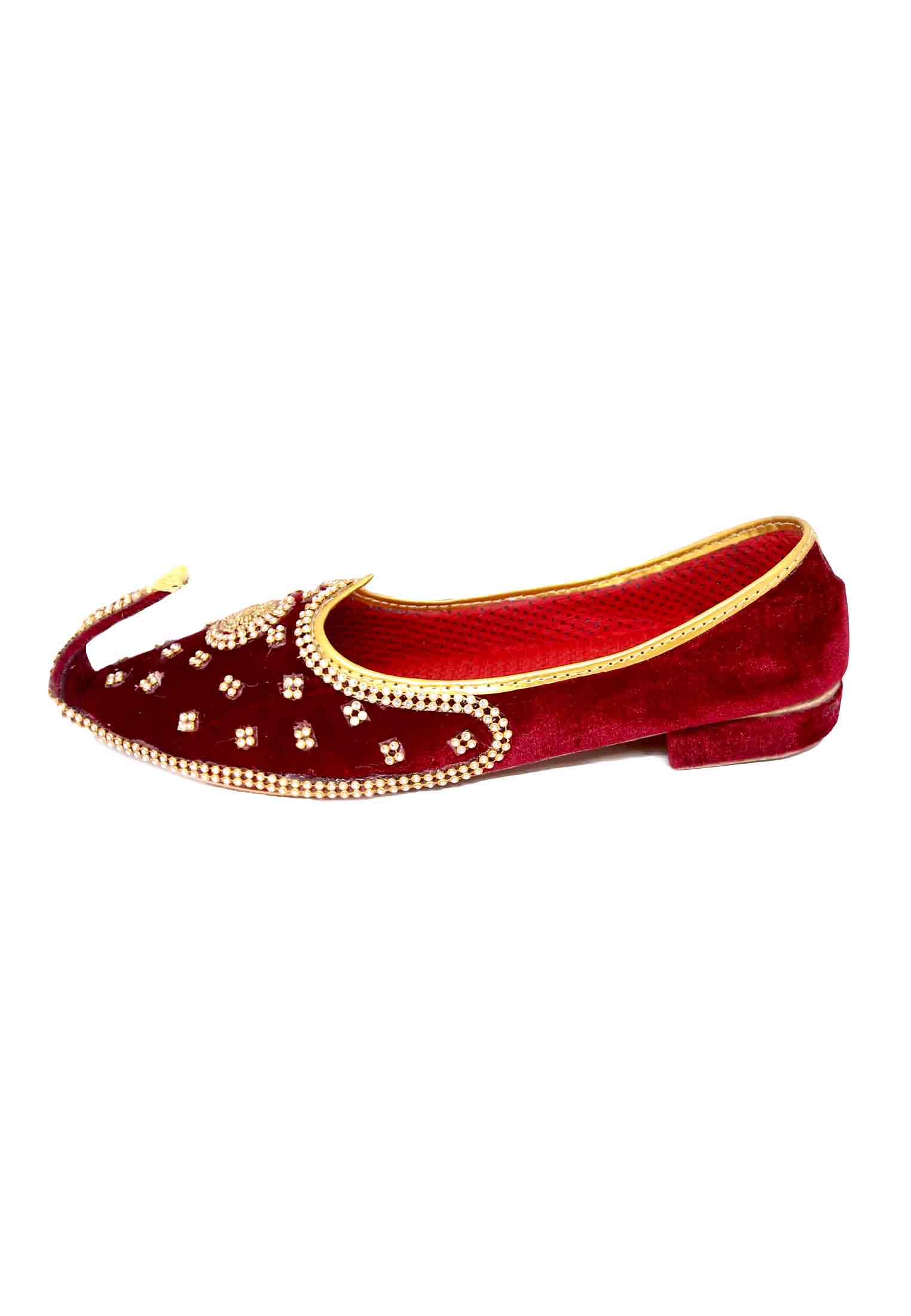 Maroon Velvet Pakistani Nagra