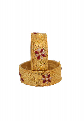 Round Shape Gold Plated Chur for Weeding   
