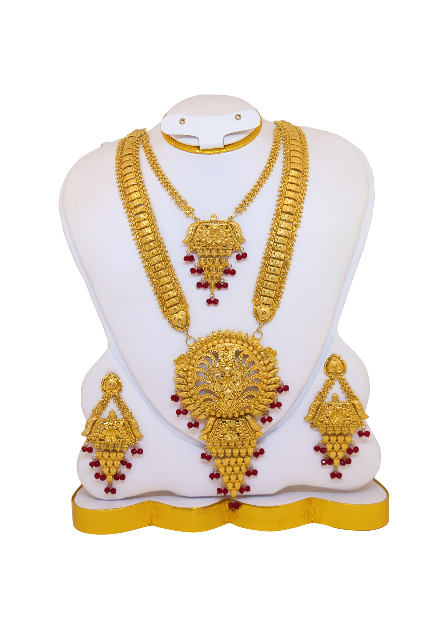 V Shape Medium Gold plated sita  