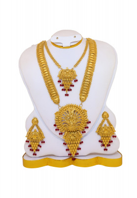 V Shape Medium Gold plated sita  
