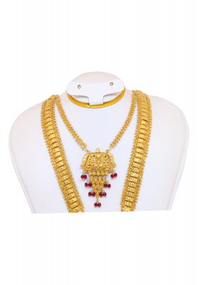V Shape Medium Gold plated sita  