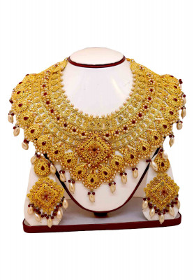 16 Vori Round Shaped Jarwa Necklace