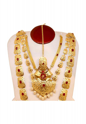 Gold Platted Party Bridal katai set 