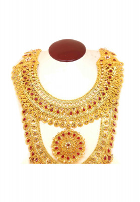 Antic Gold Platted Bridal set 