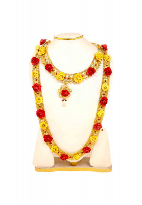 Golden Color Gaye Holud Bridal set 