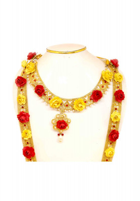 Golden Color Gaye Holud Bridal set 