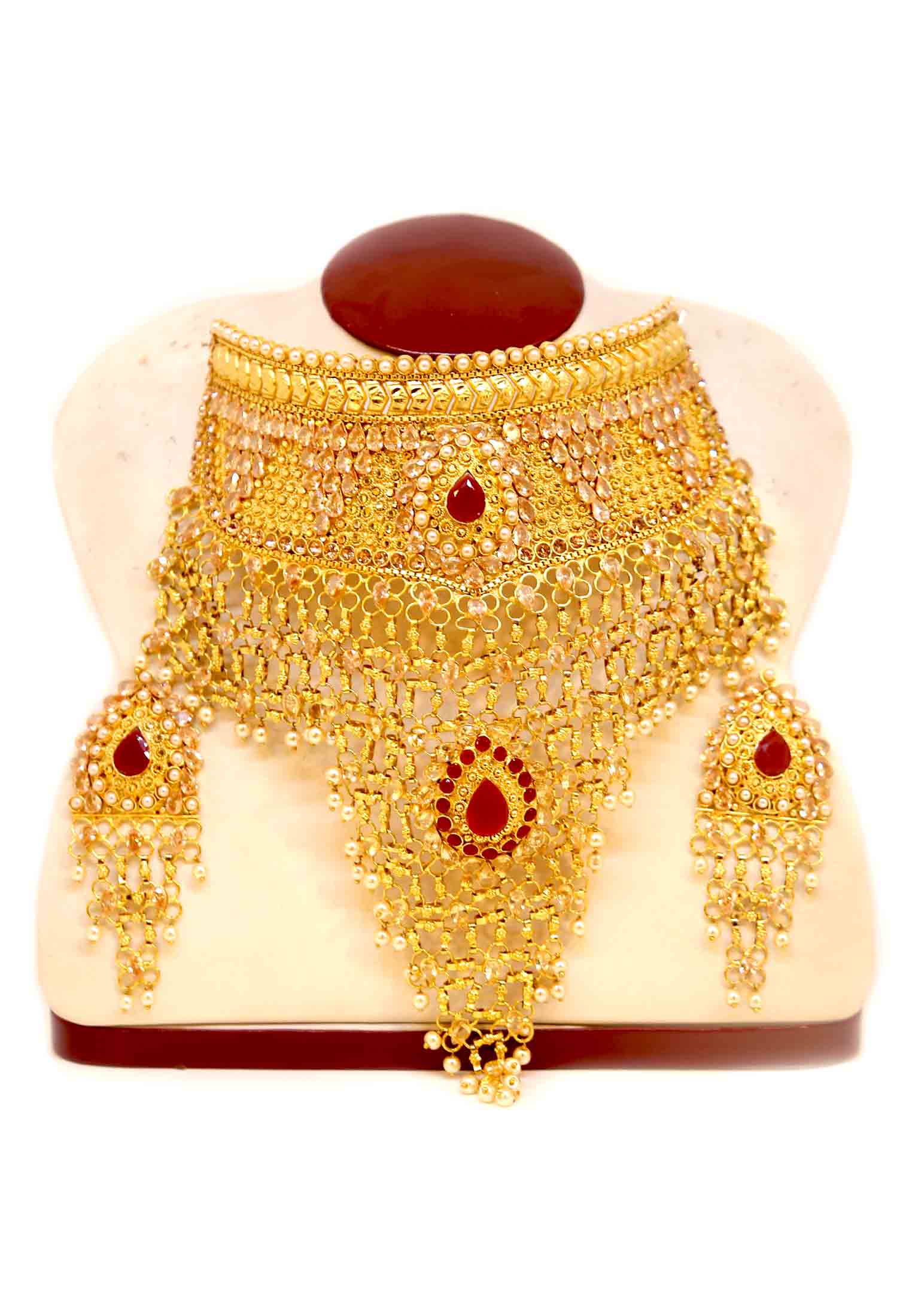 Gold Platted Weeding Jorwa Necklace
