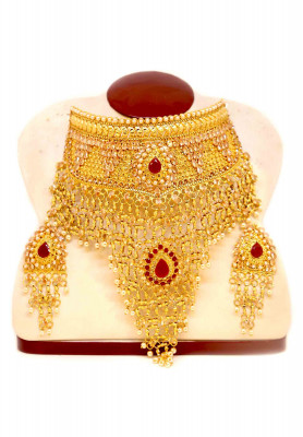 Gold Platted Weeding Jorwa Necklace